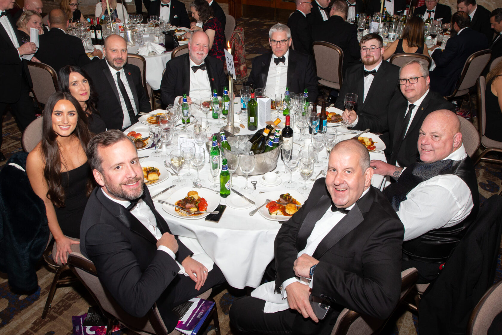 Uniserve table at the Supply Chain Excellence Awards