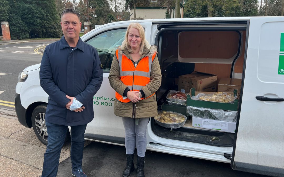 Uniserve donates unused Christmas food to local homeless charity