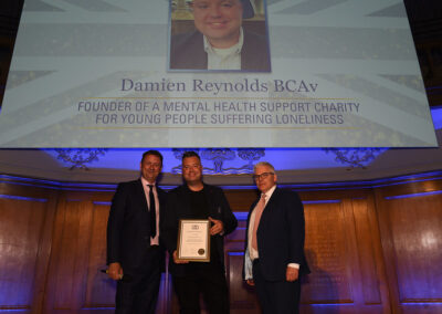 Damien Reynolds celebrates the exceptional British citizens award