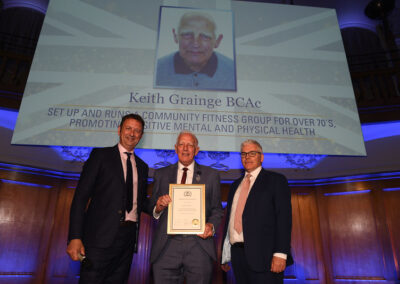 Keith Grainge from North Yorkshire, received The British Citizen Award for Services to Community (BCAc).
